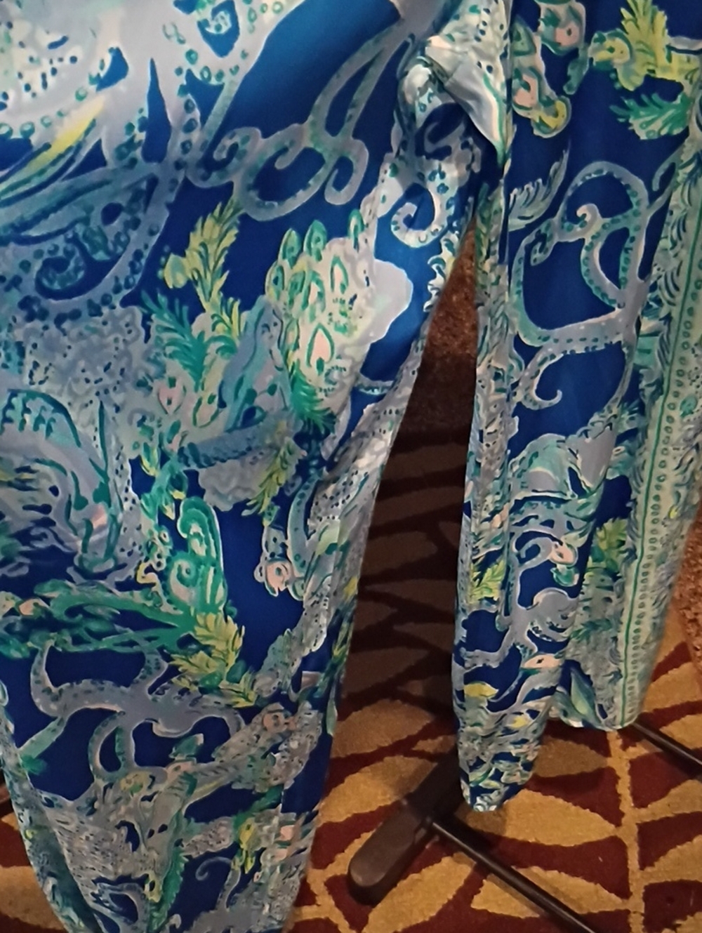 Lilly Pulitzer Aquatic-Print Sleeveless Multicolored Jumpsuit/Romper - Picture 6 of 11